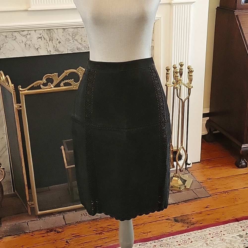 Vintage 1980's Suede Skirt